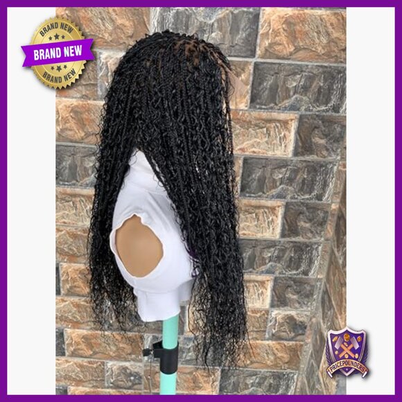 Boho Knotless Braids Full Lace Wig, Tangle Free, Lightweight, Elastic Band main image 4